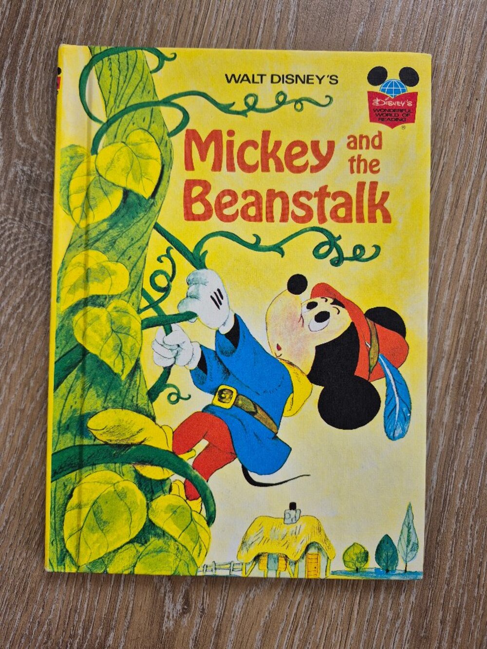 Vintage Disney Mickey and the Beanstalk 1973 Book Wonderful World Reading
